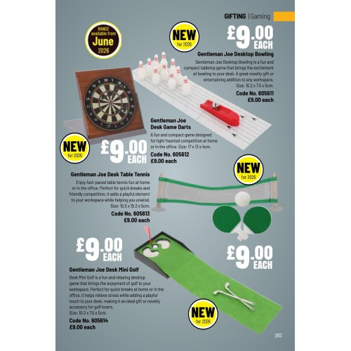 605614 Gentleman Joe Desk Mini Golf