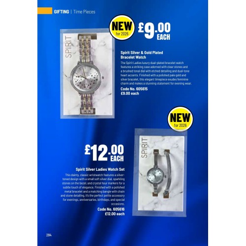 605616 Spirit Silver Ladies Watch Set