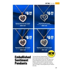 605628 Diamanté Special Gran Heart Pendant