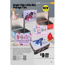 605680 Bright Side Little Bits Storage Tins - Girl Treasures