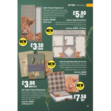 605696 Cedar & Sage Memo Block & Pen Set
