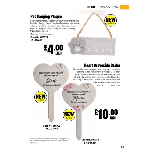 605728 Pet Hanging Plaque