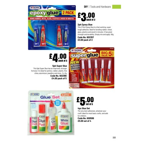 602366 5pk Super Glue