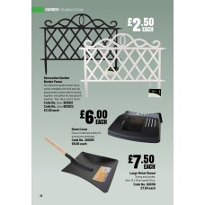 603921 Decorative Garden Border Fence Black