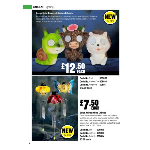 605011 Solar Powered Garden Friends - Hedgehog