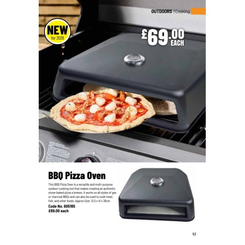 605165 BBQ Pizza Oven