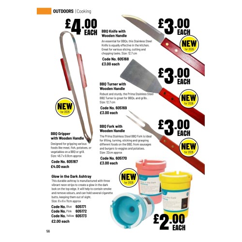 605169 BBQ Turner with Wooden Handle