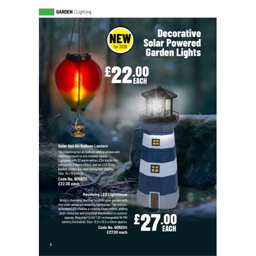 605023 Solar Flame Light Balloon Lantern