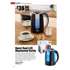 602851 Quest Dual LED Illuminated Kettle