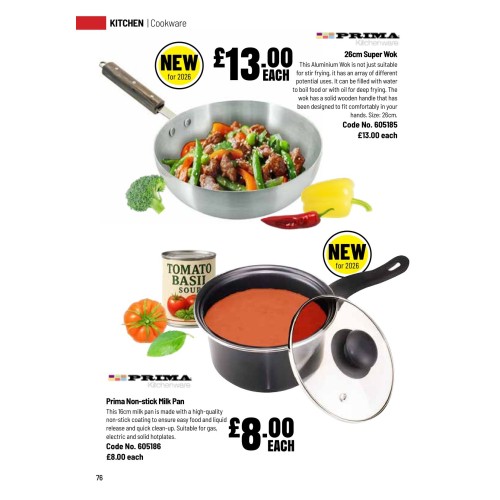 605186 Prima Non-stick Milk Pan
