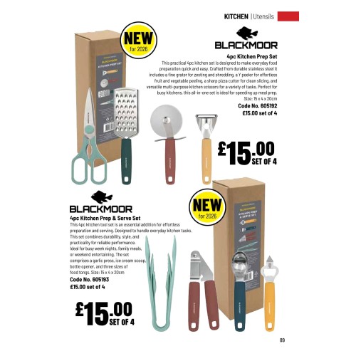 605192 4pc Kitchen Prep Set