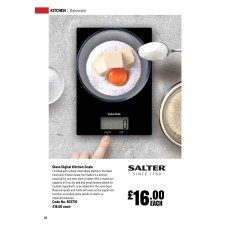 603710 Salter Glass Digital Kitchen Scale 