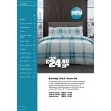 500110 Bardsley Check - Duvet Set Single