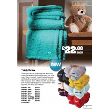 500175 Teddy Throw Teal