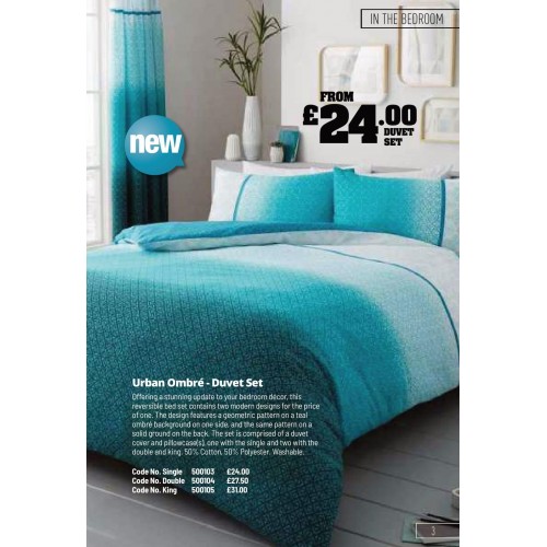 500105 Urban Ombré Duvet Set King