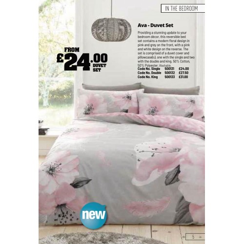 500131 Ava - Duvet Set Single