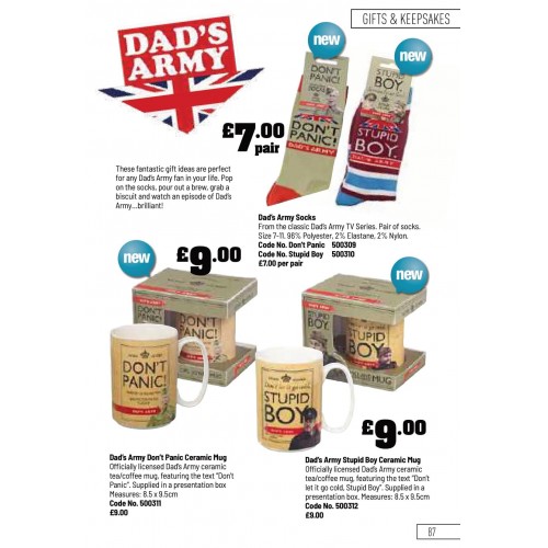 500311 Dad's Army Don't Panic Mug