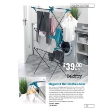 700557 Elegant 3 Tier Clothes Airer 700557
