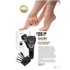 701590 Bauer Rechargeable Foot File Set 