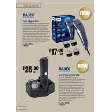 701594 Bauer Male Hair Clipper Set 