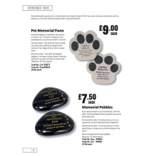 700577 Pet Memorial Paws - Cat 700577
