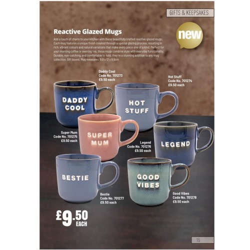 701273 Reactive Glazed Mugs Daddy Cool