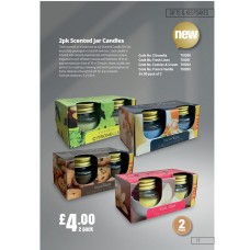 701260-1 2pk Jar Candles Citronella