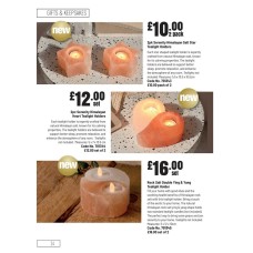 701343 2pc Serenity Himalayan Salt Star Tealight Holders 