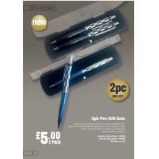 701279 2pk Pen Gift Sets Black/Silver