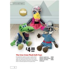 701360 The Croc Crew Plush Soft Toys Captain Croc 