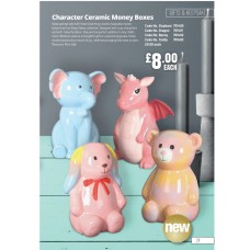 701490 Character Ceramic Money Box Elephant