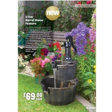 701406 2 Tier Barrel Water Feature 