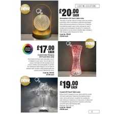 701403 Crystal LED Touch Table Lamp 
