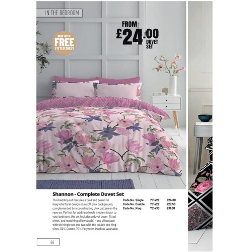 701430 Complete Duvet Set - Shannon King 