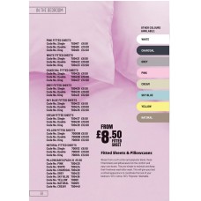 700417 Pink Plain Dyed Fitted Sheet - single 700417