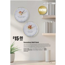 701281 Hometime Wall Clock Robin