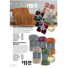 701471 Bliss Luxury Sherpa Throw Mocha