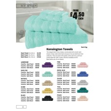 700602 Kensington Hand Towel Black