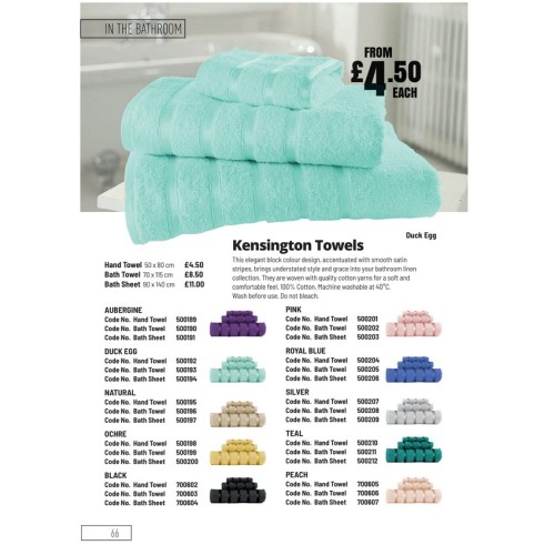 700605 Kensington Hand Towel Peach