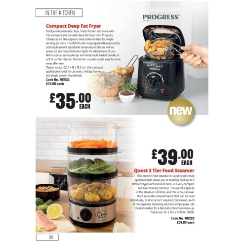 701228 Quest 3 Tier Food Steamer