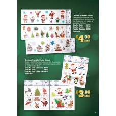 900178 Christmas Gel Window Stickers Santa   