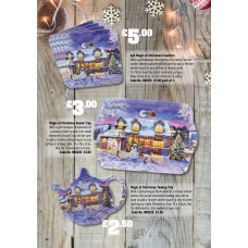 900218 Magic of Christmas Tableware 4pk Coasters