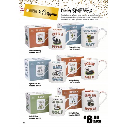 900232 Cheeky Sports Mugs Football