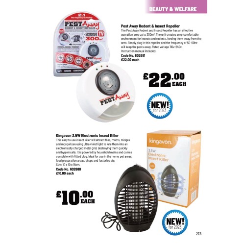 602680 Kingavon 3.5W Electronic Insect Killer