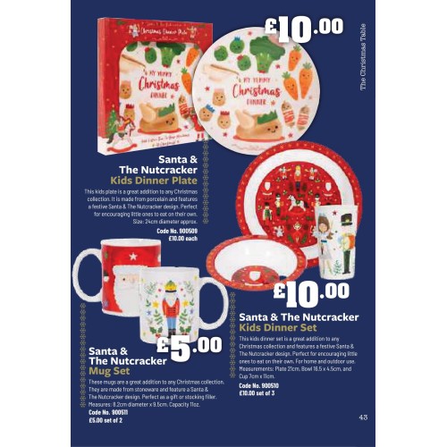 900511 Santa & The Nutcracker Mug Set