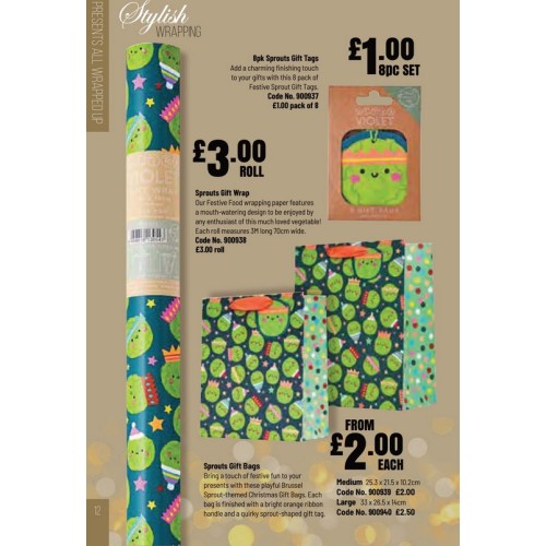 900939 Sprouts Gift Bag Medium