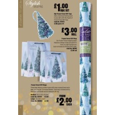 901180 Frozen Forest Gift Wrap 