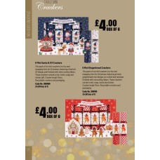 900909 6 Mini Crackers Santa & Elf