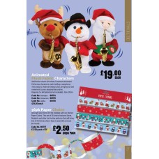 901114 Animated Plush Fabric Characters Reindeer