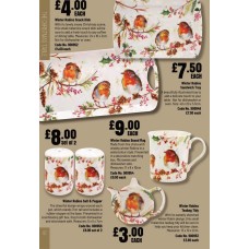 900949 Winter Robins Sandwich Tray
